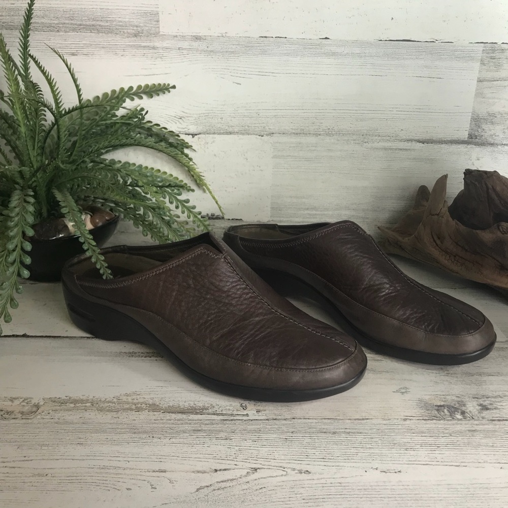 Cole Haan Brown Leather Mules [583s3]